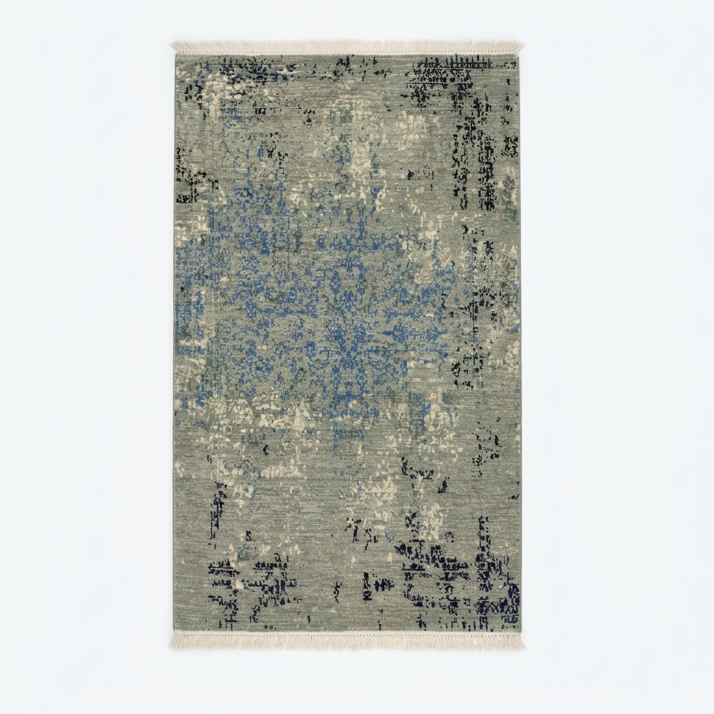 10/10 WOOL GY MU 3X5 HANDKNOTTED RUG
