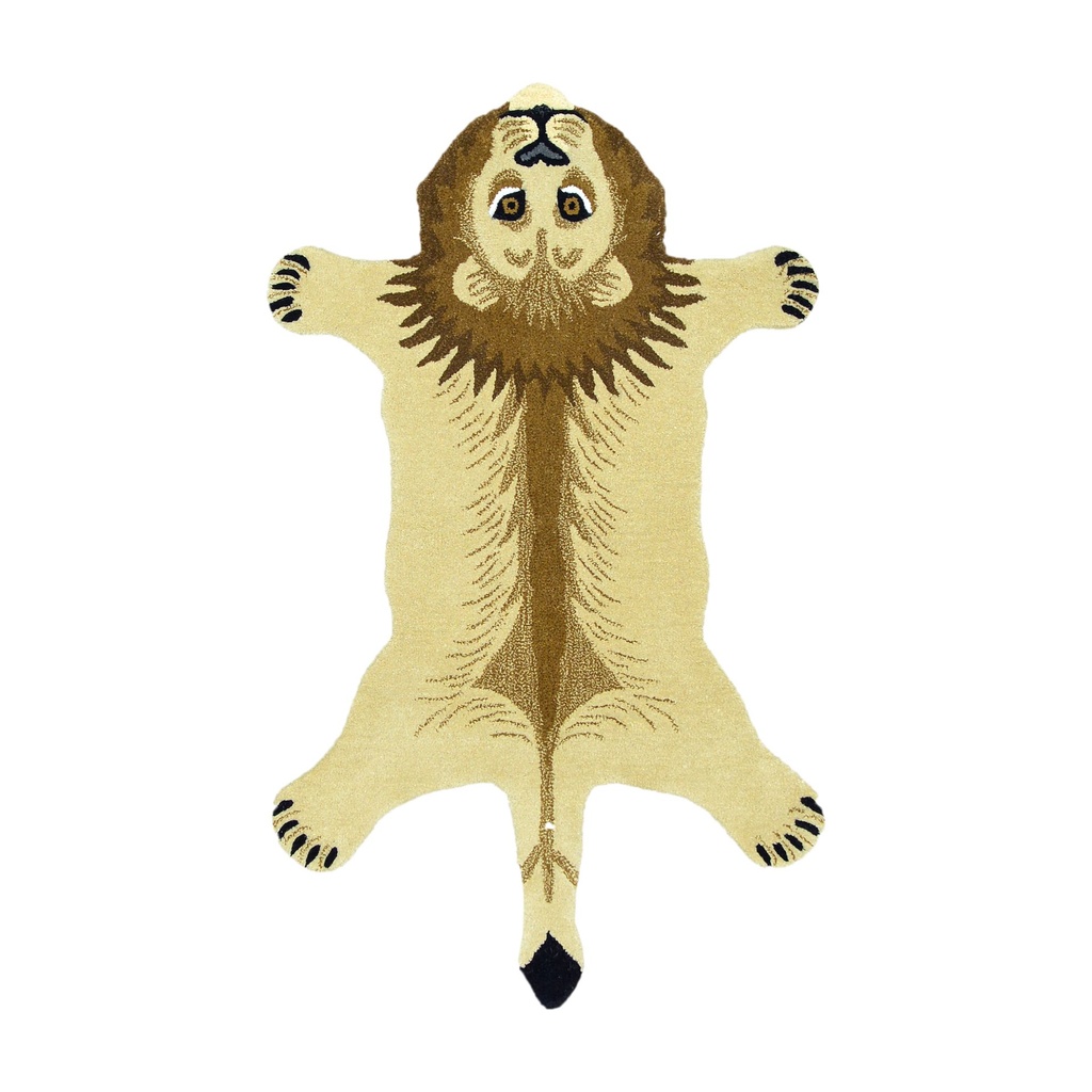 BROWN LION 3X5 HANDTUFTED RUG