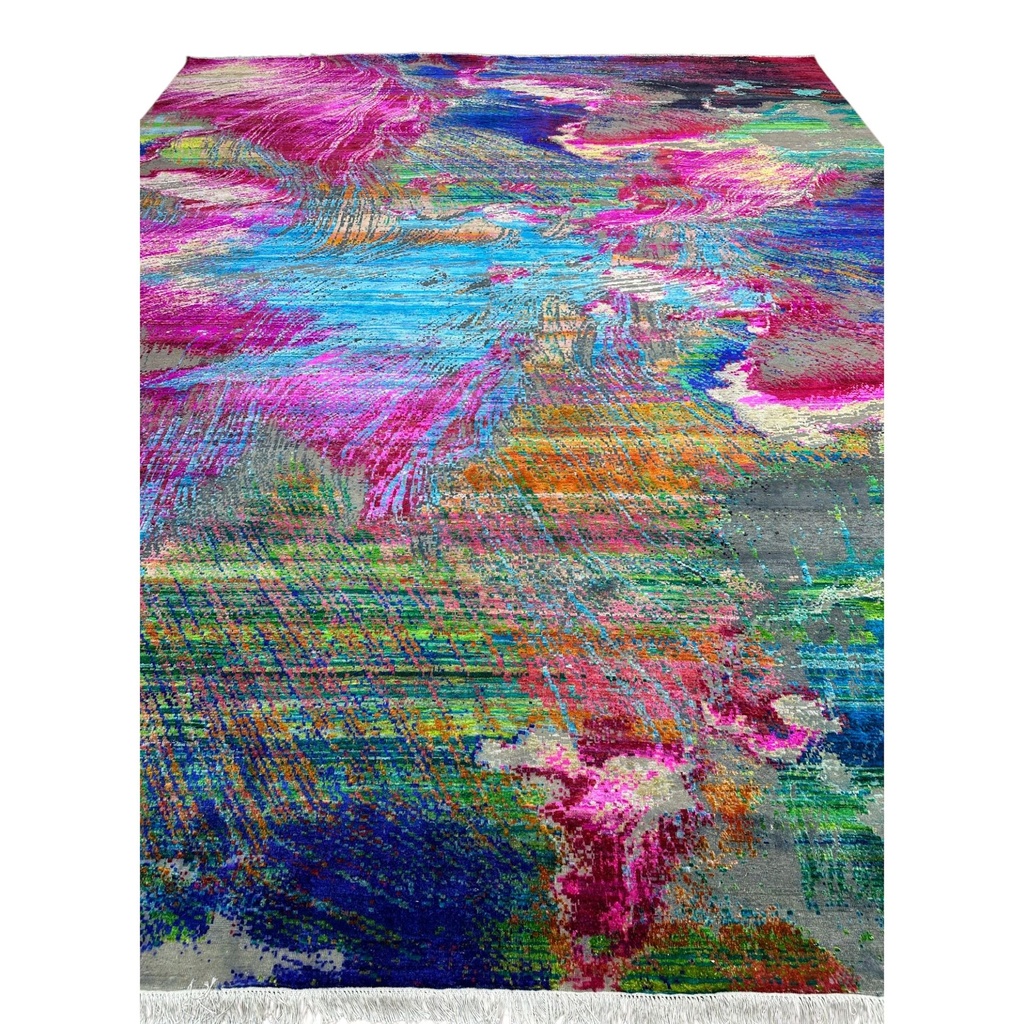 HAND KNOTTED TRS-5431 SARI SILK JI-246 12X15RUG