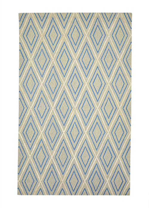HANDTUFTED WOOL SILK TRS-186-187 RUG