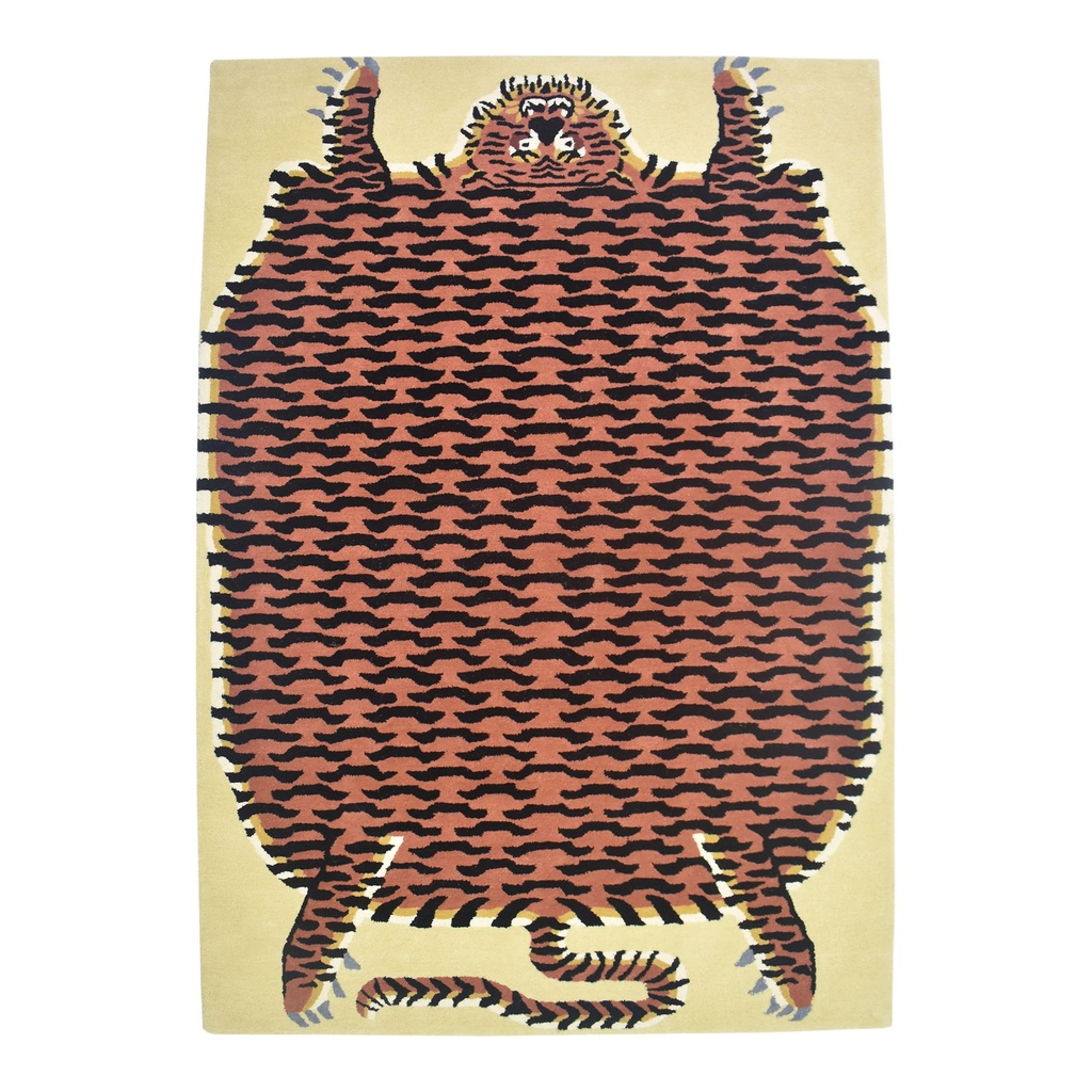 K-04 VIN TIGER 5X8 HAND TUFTED RUG
