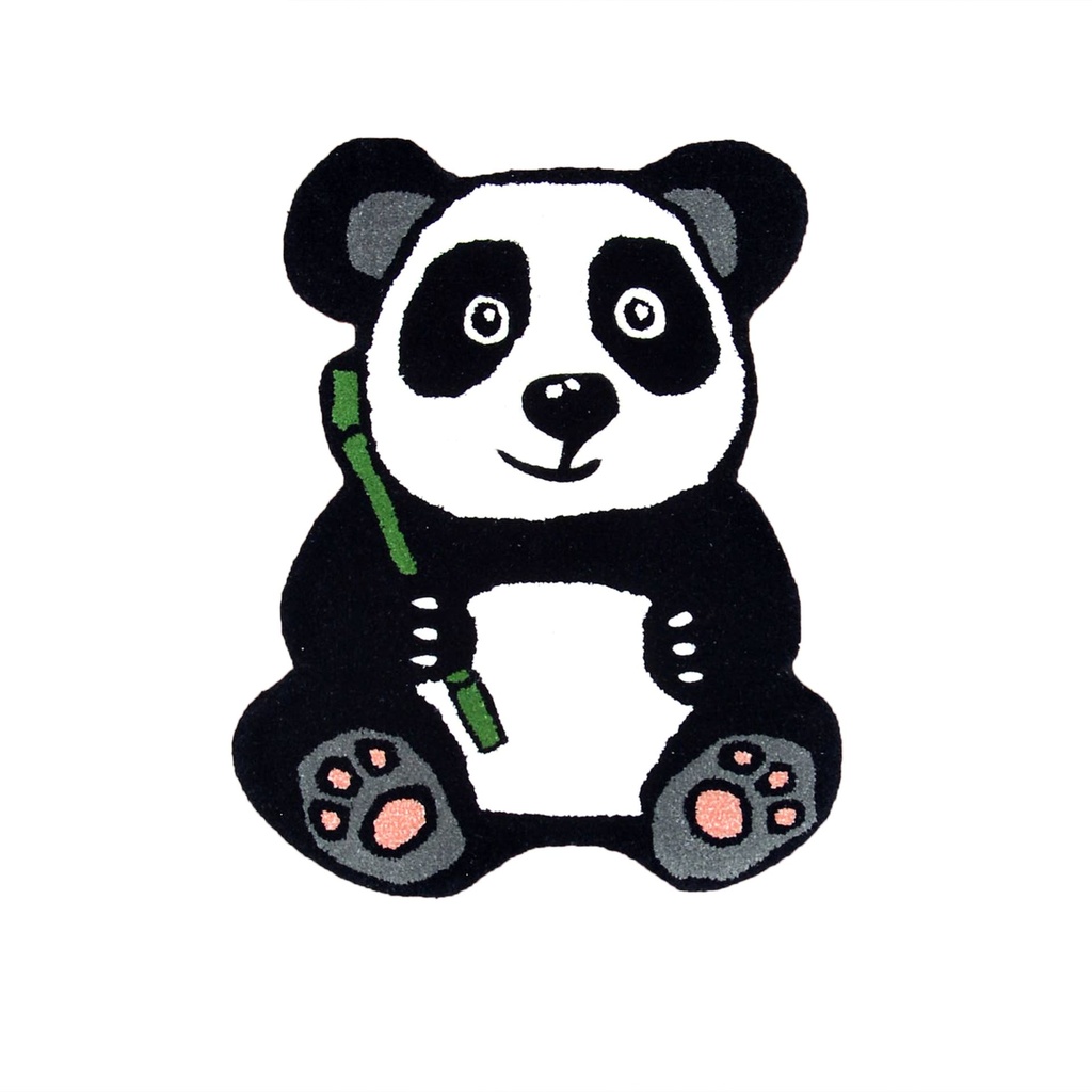 PANDA 2X2.5 HANDTUFTED RUG