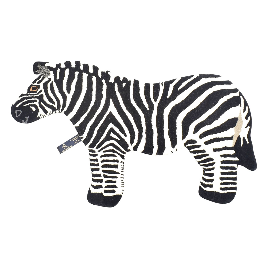 STANDING ZEBRA 3X5 HANDTUFTED RUG