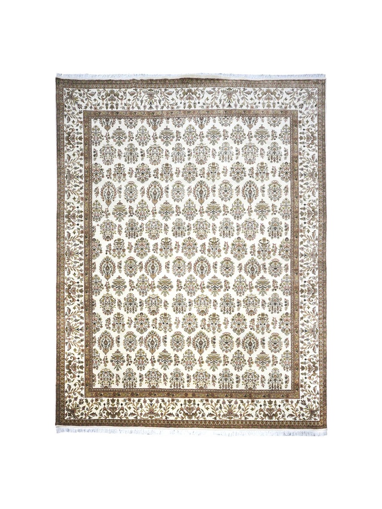 TRO-103 Hand Knotted Rug AB-114 Shiva-1017 CREAM/CREAM 7.9X9.11