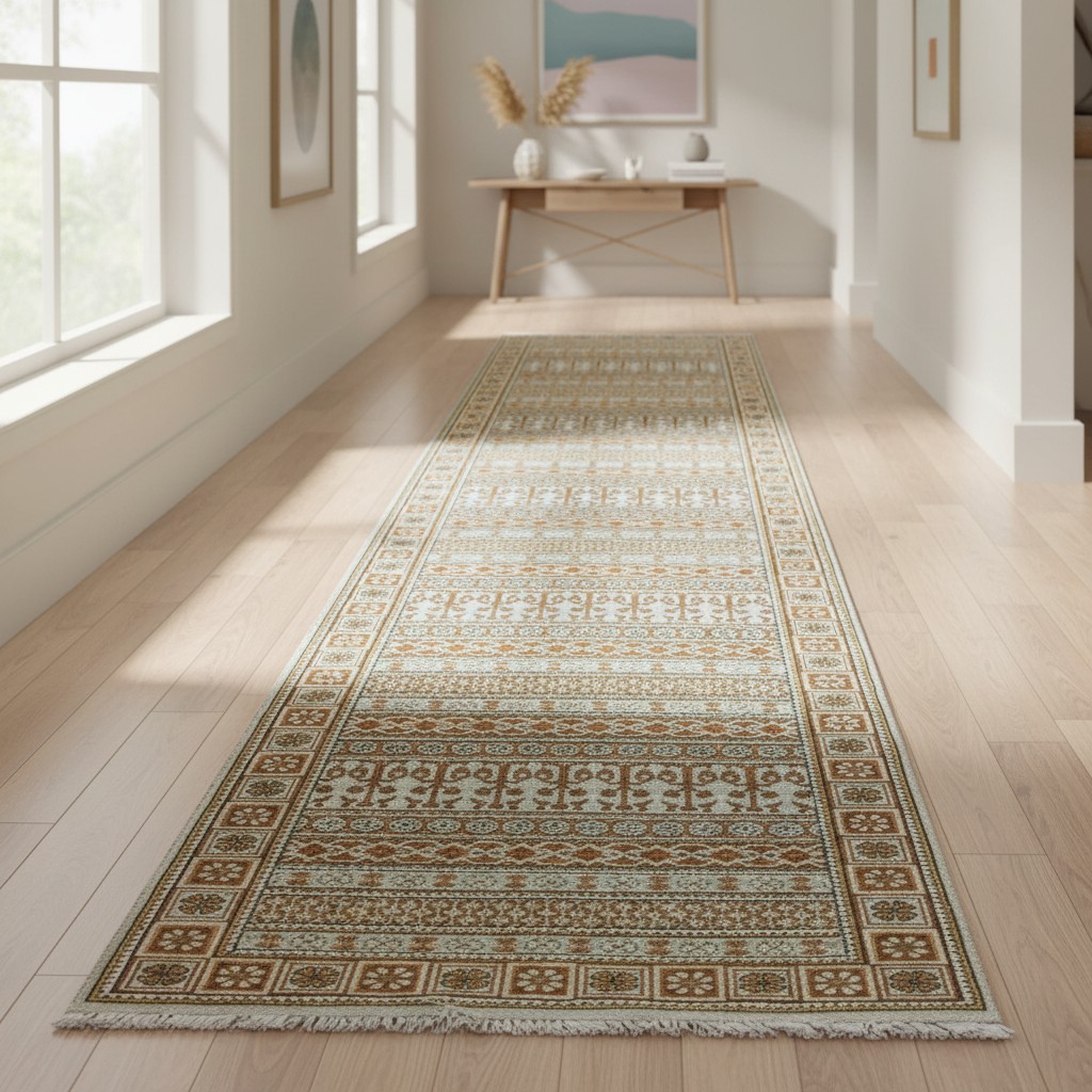 TRO-112 Hand Knotted Rug AJ-113 7283 GREY/GREY 2.8X12.3