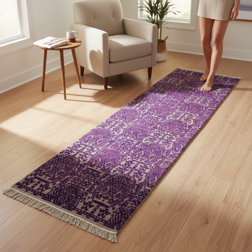TRO-120 Hand Knotted Rug AJ-145 C-05 SILVAR/BLUE 2.5X10