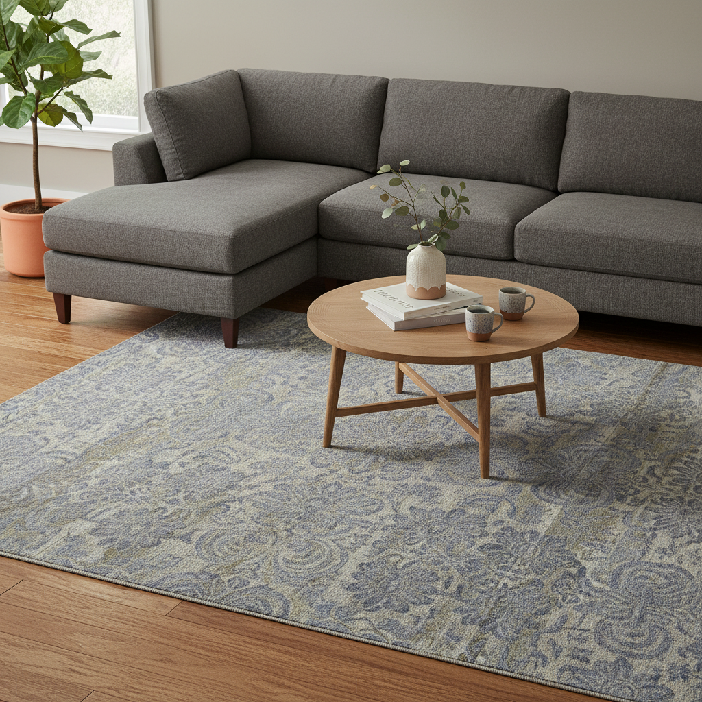 TRO-136 Hand Knotted Rug L-359 G-21 CAMEL/KHAKHI 5.10X8.9