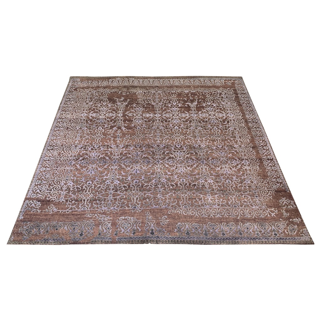 TRO-139 Hand Knotted Rug M-112 JK-8 RED/RED 7.9X7.6