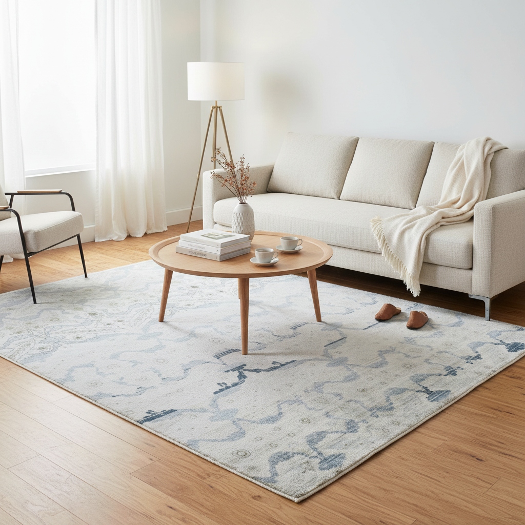 TRO-140 Hand Knotted Rug M-12 JD-1 IVORY/IVORY 7.9X9.0