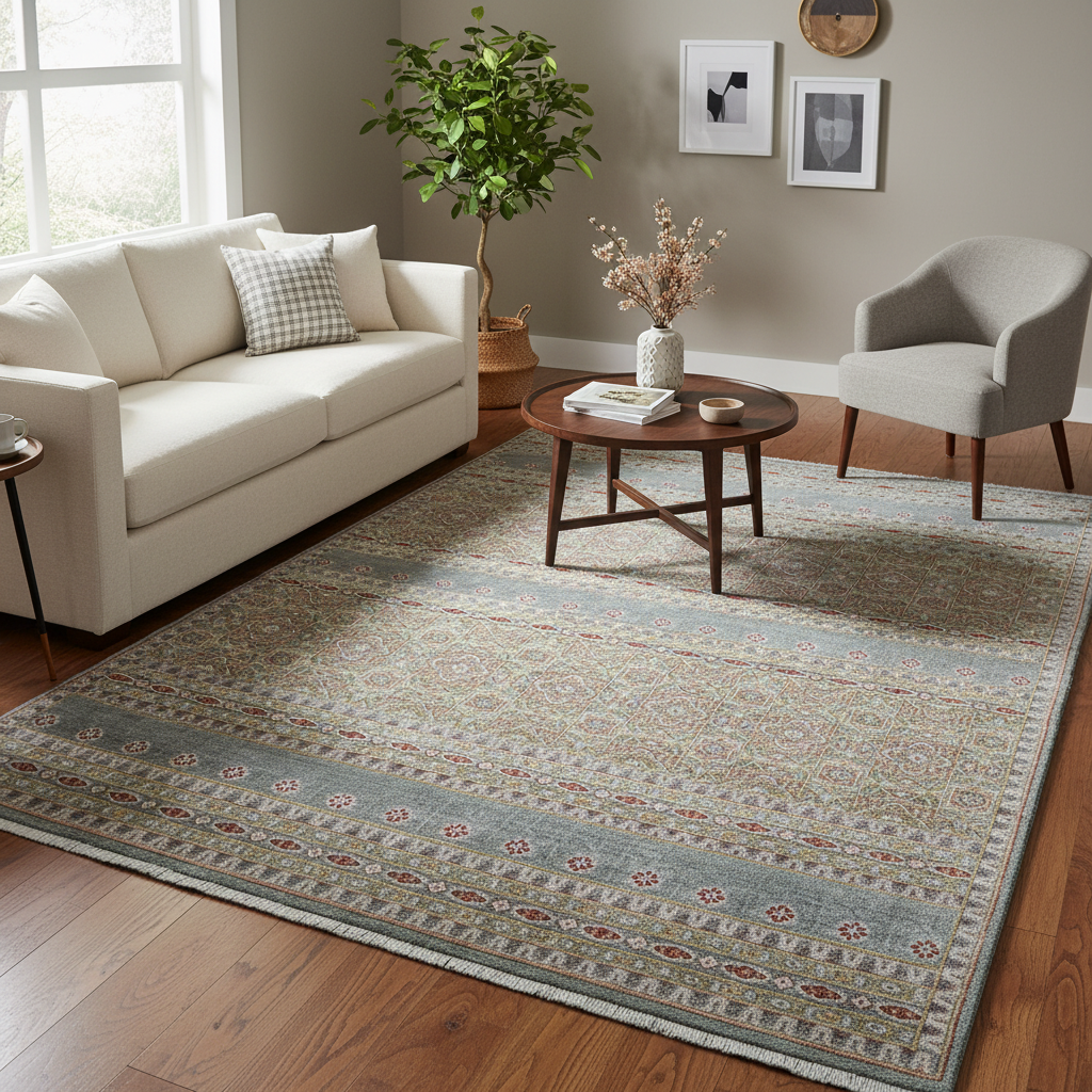 TRO-151 Hand Knotted Rug O-188 sk-19 BROWN/BROWN 8.9X11.9