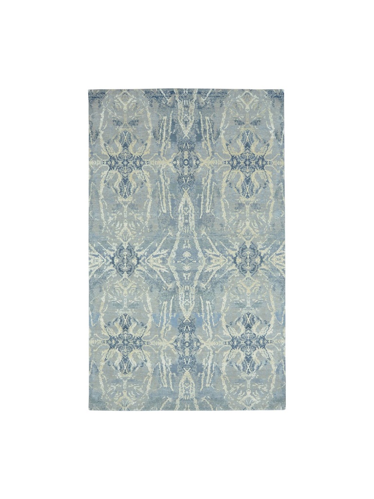 [TRO-169] TRO-169 Hand Knotted Rug XX-215 ED-10 L.GREY/L.GREY 6X9