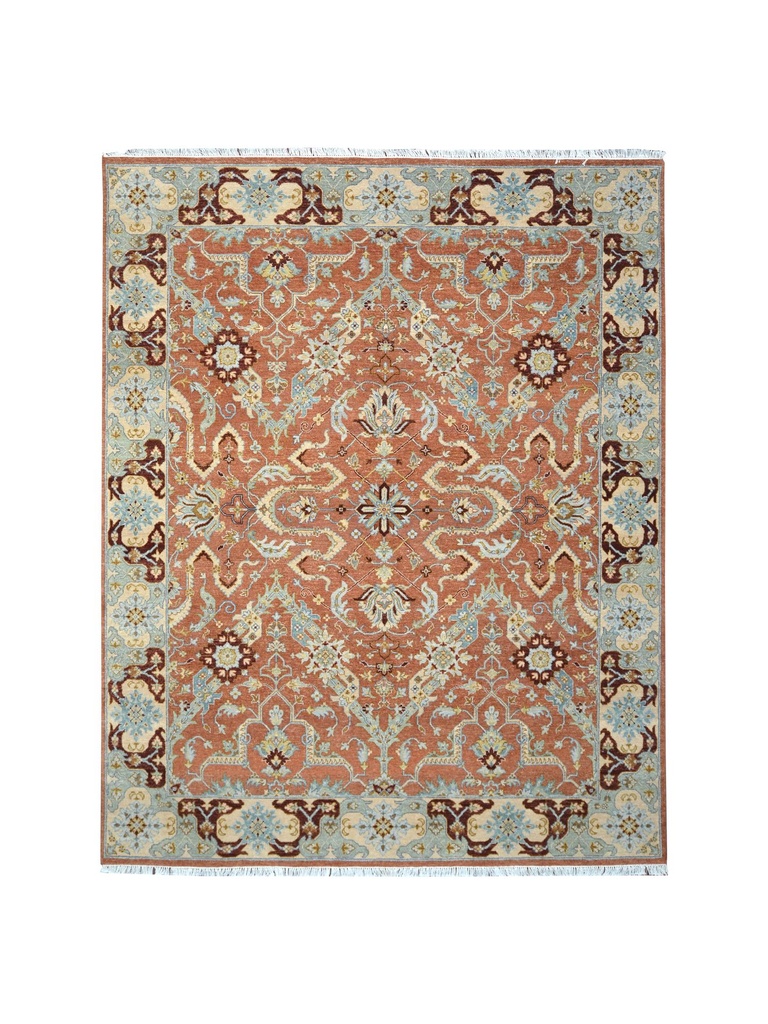 [TRO-170] TRO-170 Hand Knotted Rug XX-464 MJ-01 RUST/MULTY 8X10