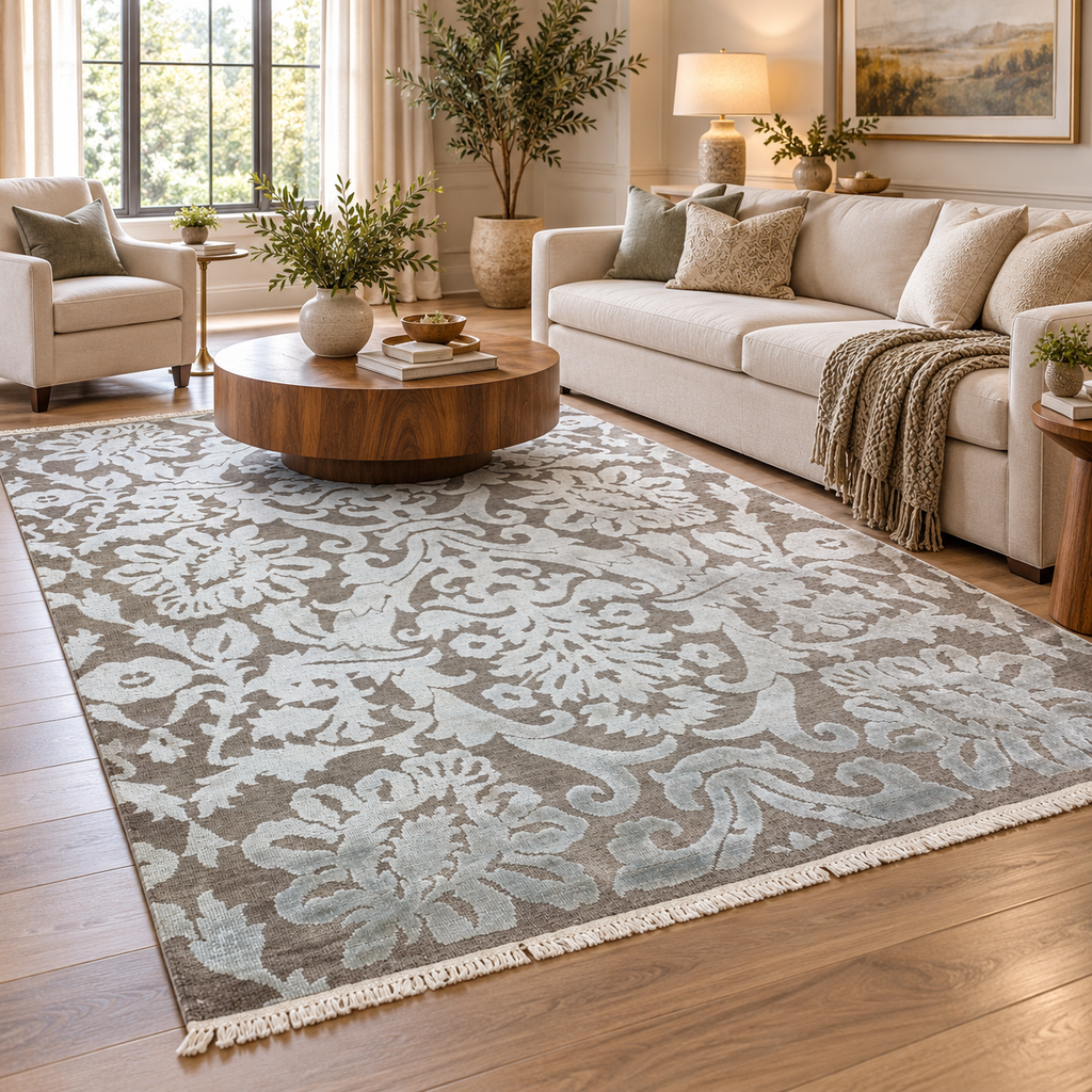 TRO-188 Hand Knotted Rug XX-679 ASSORTED BRN/BRN 6X9