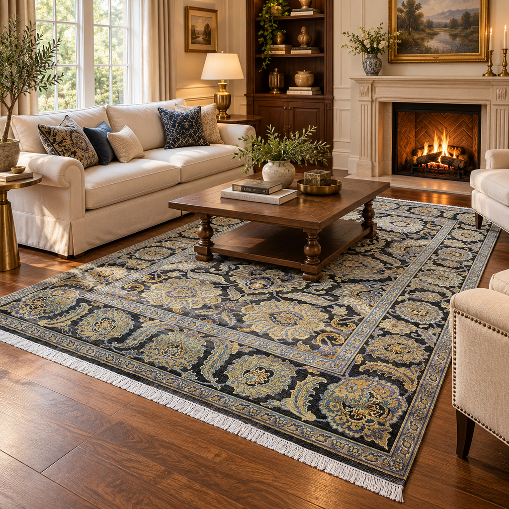 TRO-189 Hand Knotted Rug XX-681 HS-13 BRN/CAMEL 6X9