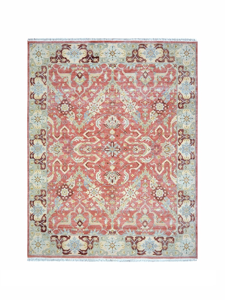 TRO-191 Hand Knotted Rug XX-694 MJ-01 RUST/RUST 8X10