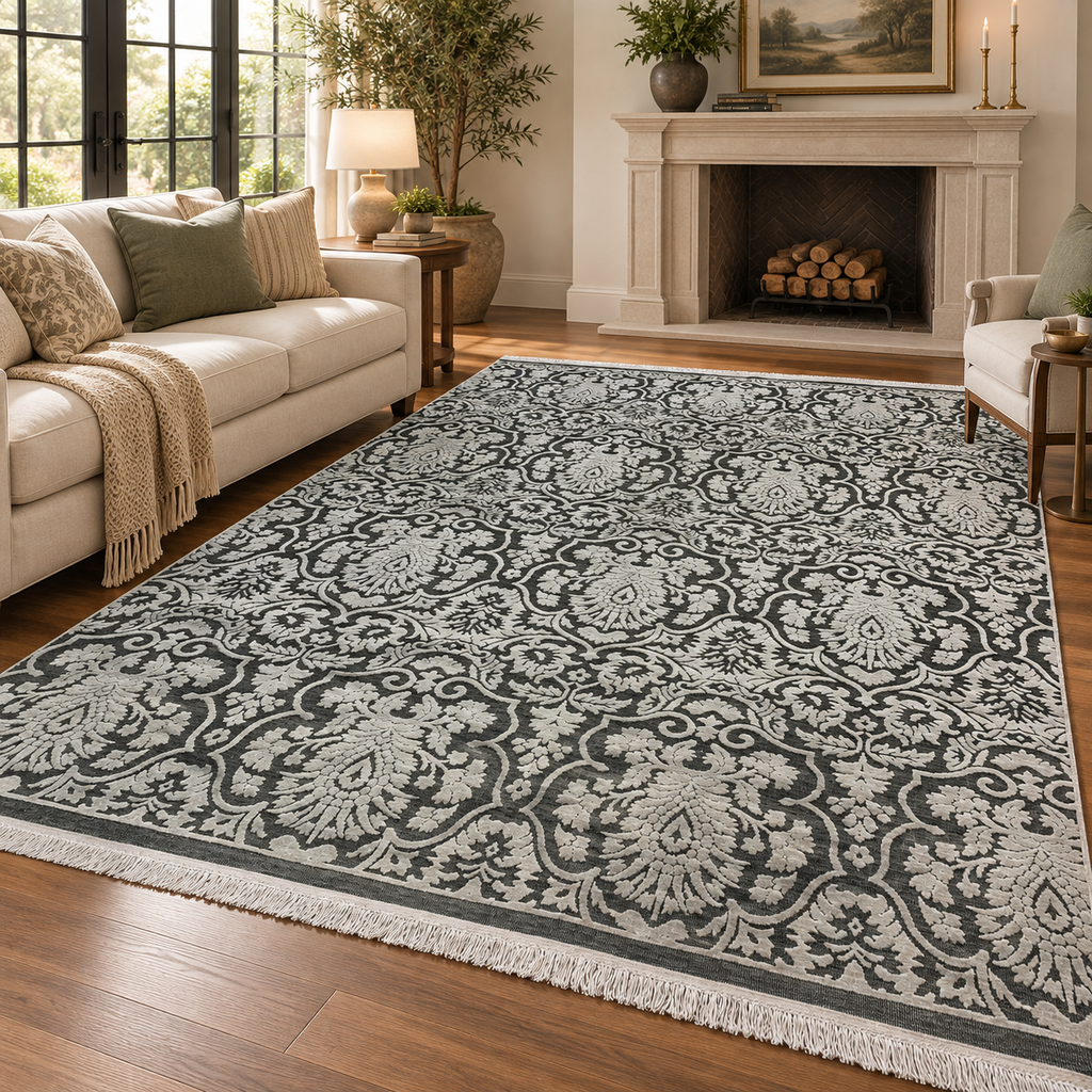 TRO-198 Hand Knotted Rug XX-726 ASSORTED GREY/GREY 8X10