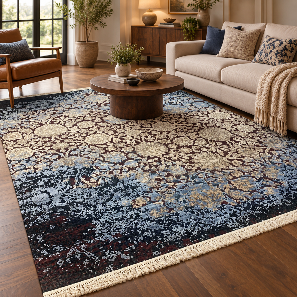 TRO-202 Hand Knotted Rug XX-732 FG-64 RED/BLACK 8X10