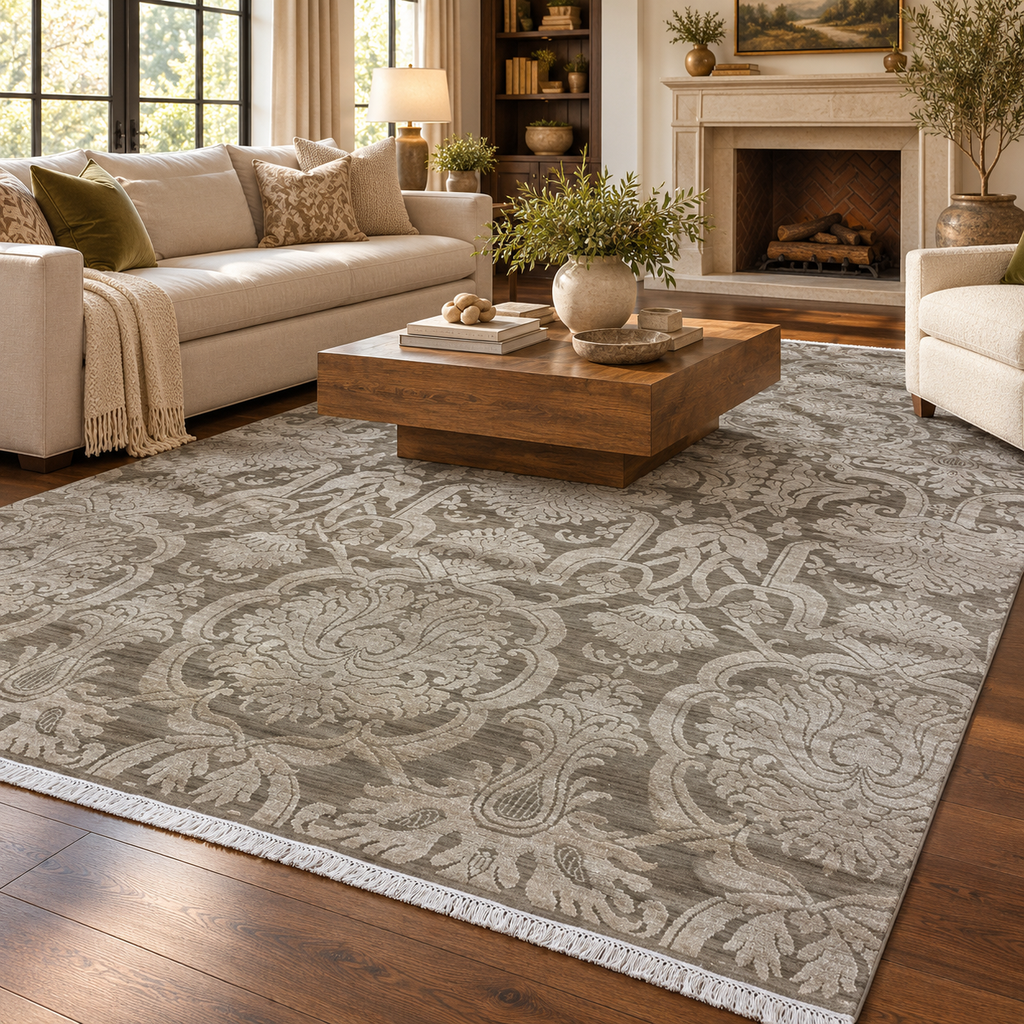 TRO-203 Hand Knotted Rug XX-734 S-36 CAMEL/CAMEL 8X10