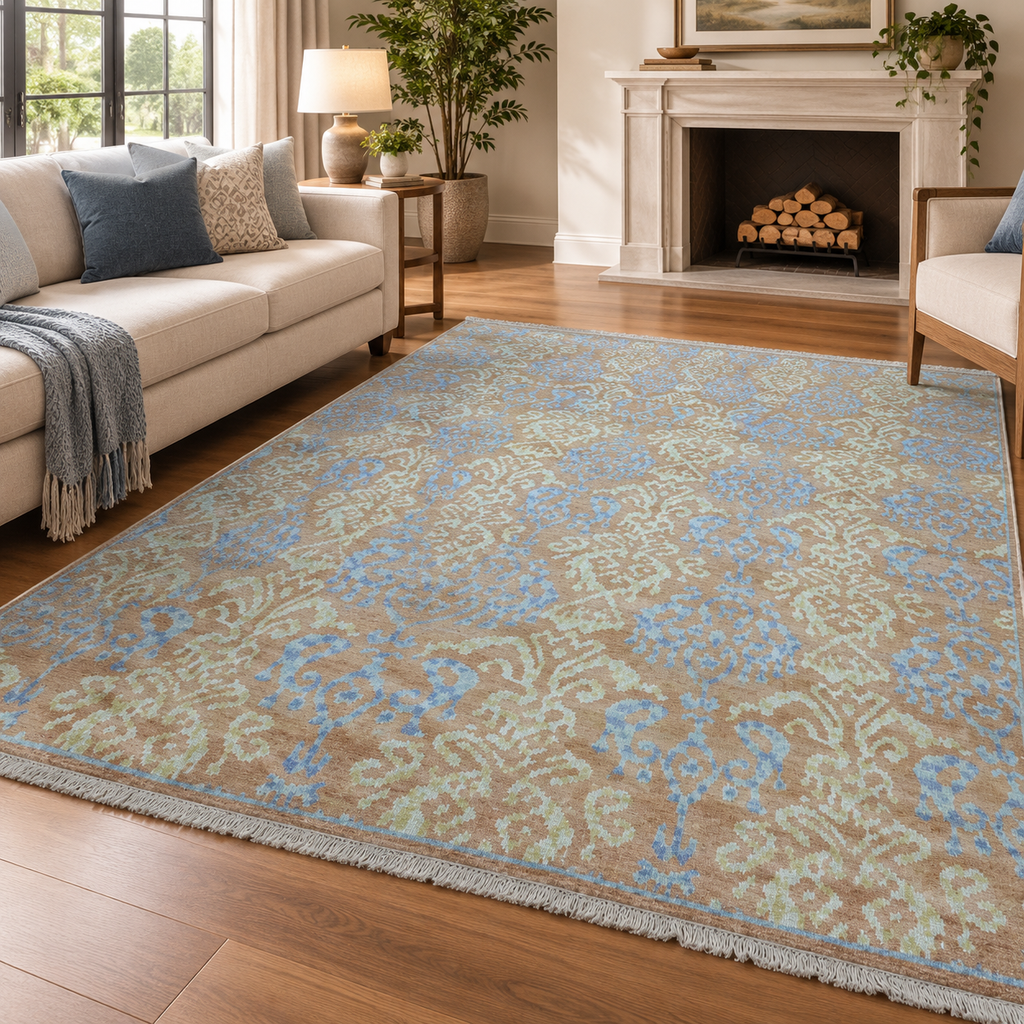 TRO-220 Hand Knotted Rug Z-413 EK-119 BROWN/BROWN 7.8X9.6
