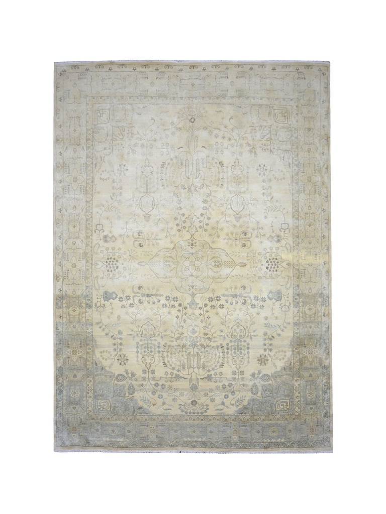 TRO-224 Hand Knotted Rug Z-659 HL-2 CREAM/CREAM 8.9X11.9