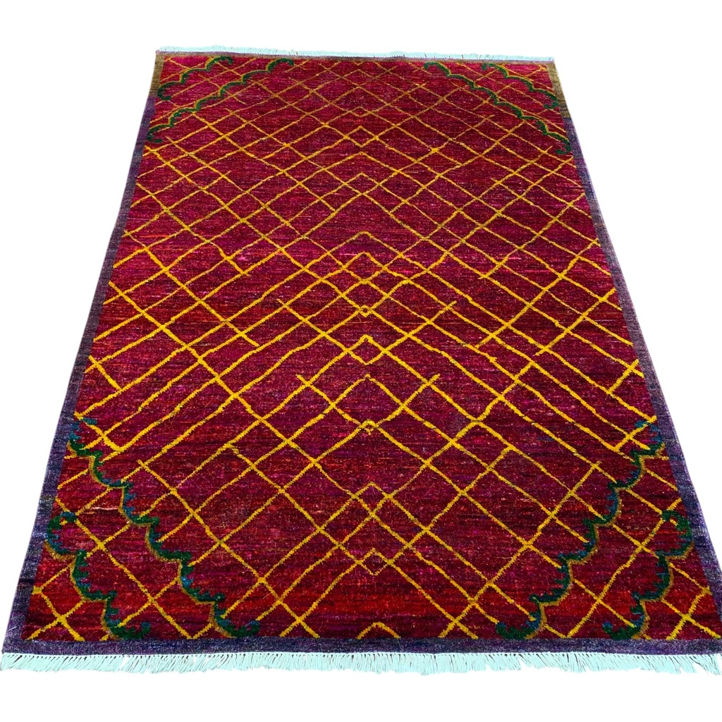TRO-249 Hand Knotted ASSORTED L.BLUE/L.BLUE 4X6