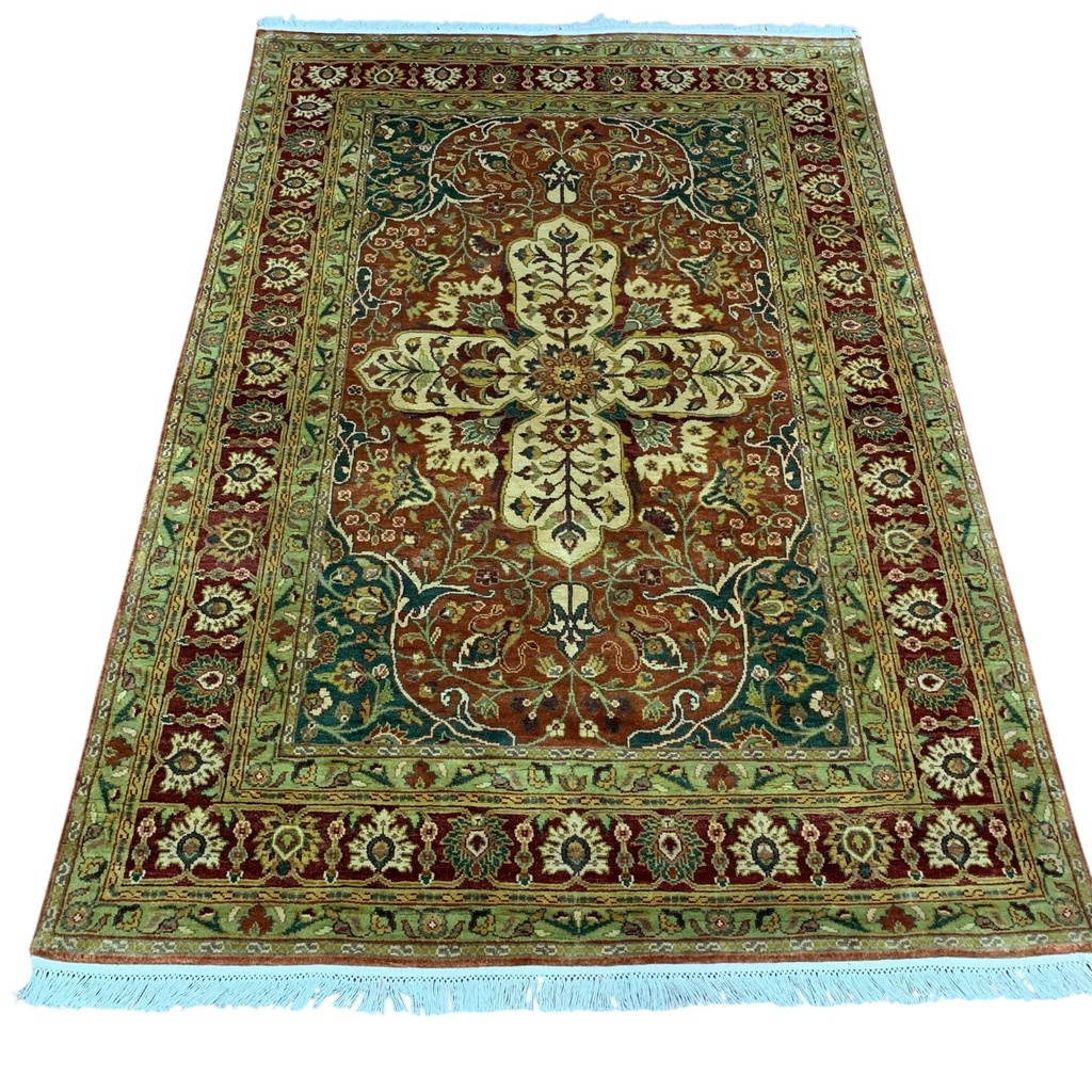 TRO-252 Hand Knotted ASSORTED L.BLUE/L.BLUE 4X6