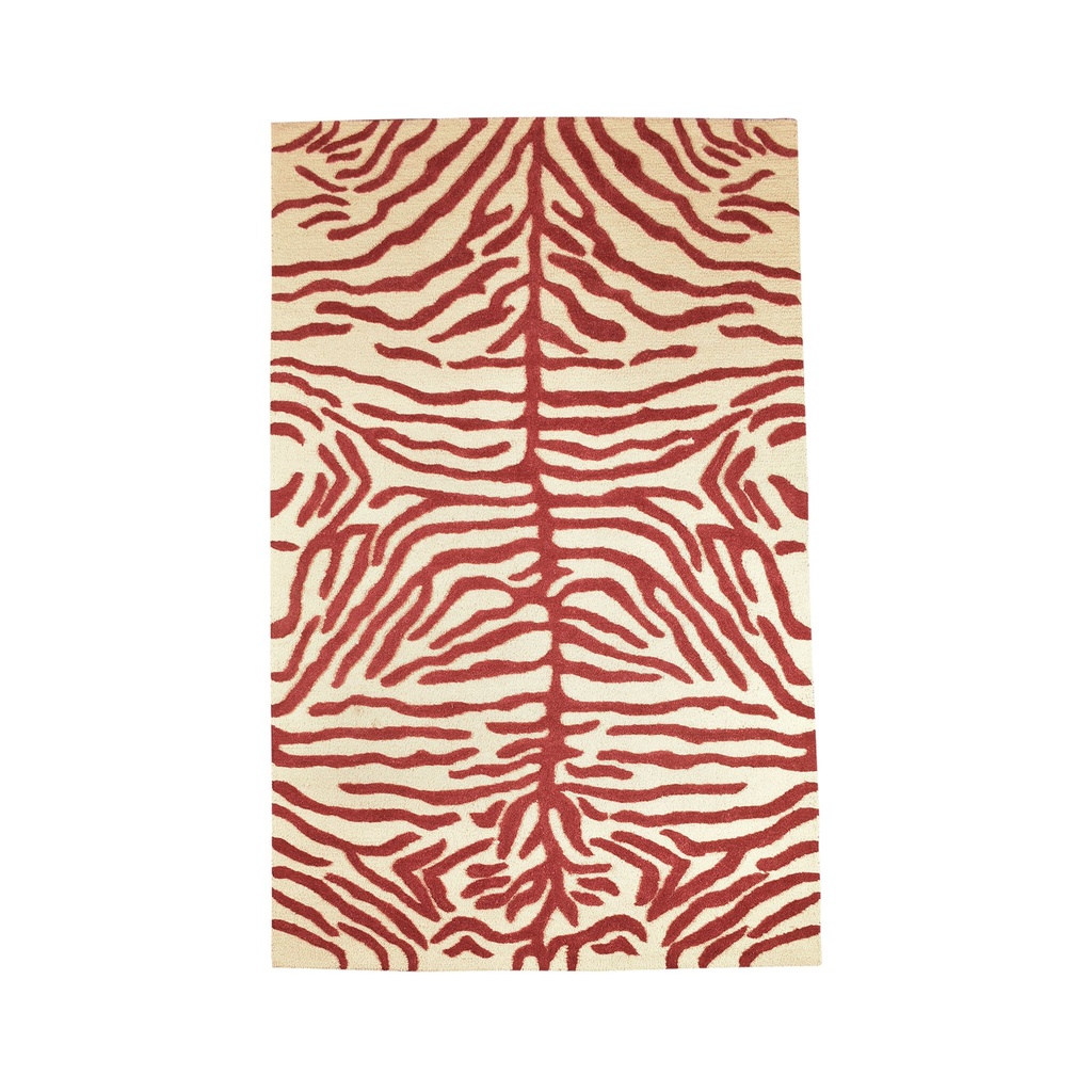 TIGER PRINT SKIN 5X8 HANDTUFTED RUG