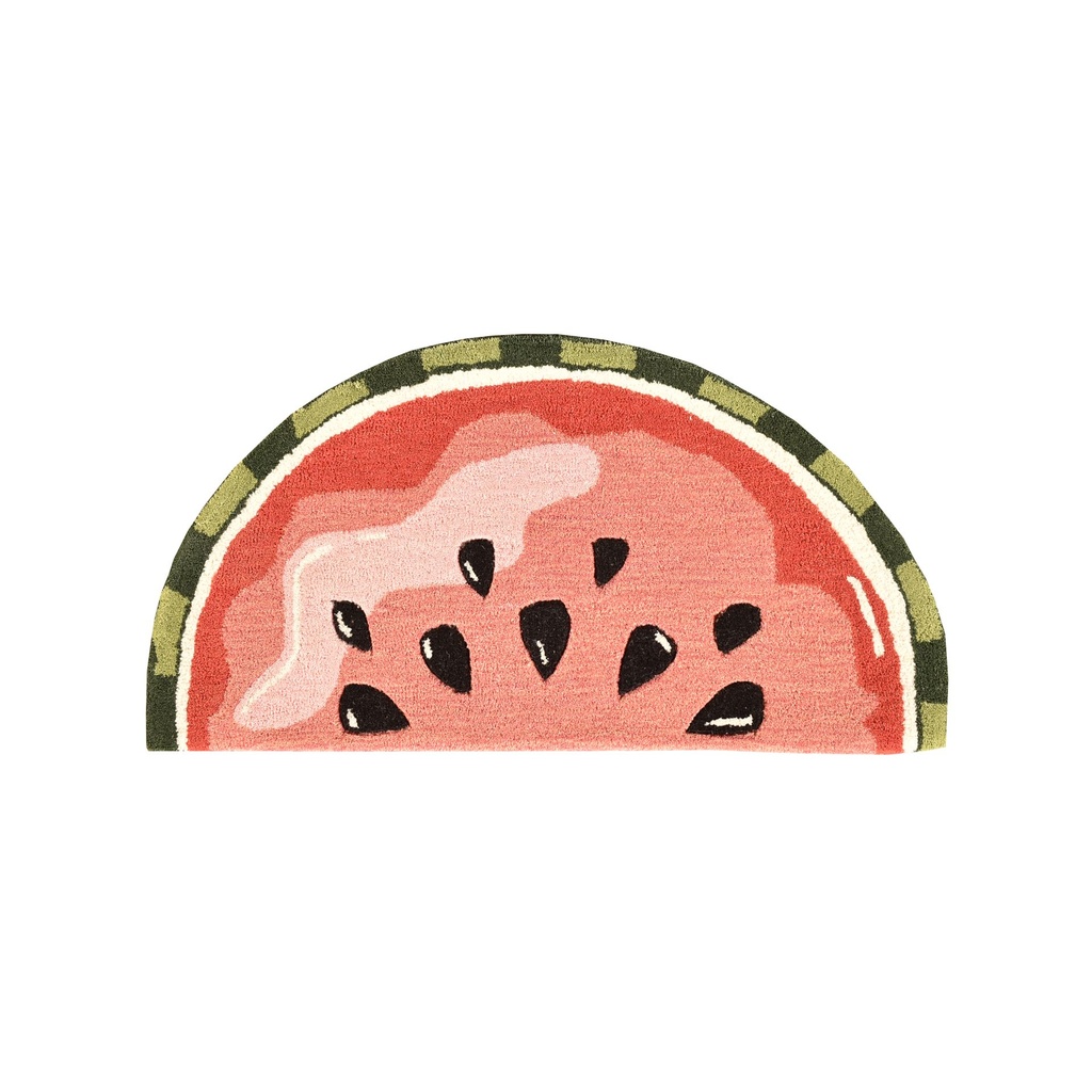 ABK-09 WATERMELON HANDTUFTED RUG (1.5x3 feet)