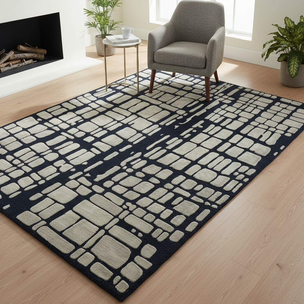 LAX-01 HAND TUFTED WOOL RUG