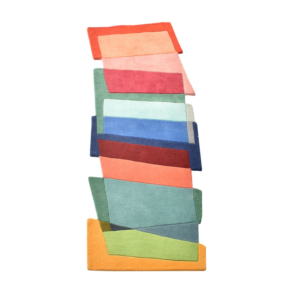 COLORFUL RUNNER HANDTUFTED RUG (2x6 feet)