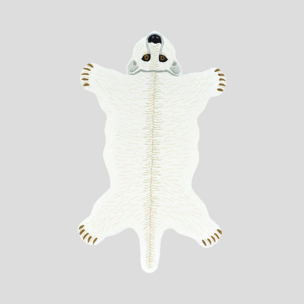 POLAR BEAR HANDTUFTED RUG