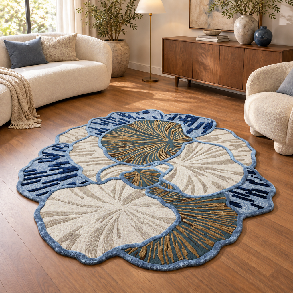 Layered Petal Hand Tufted Rug 26-27-10